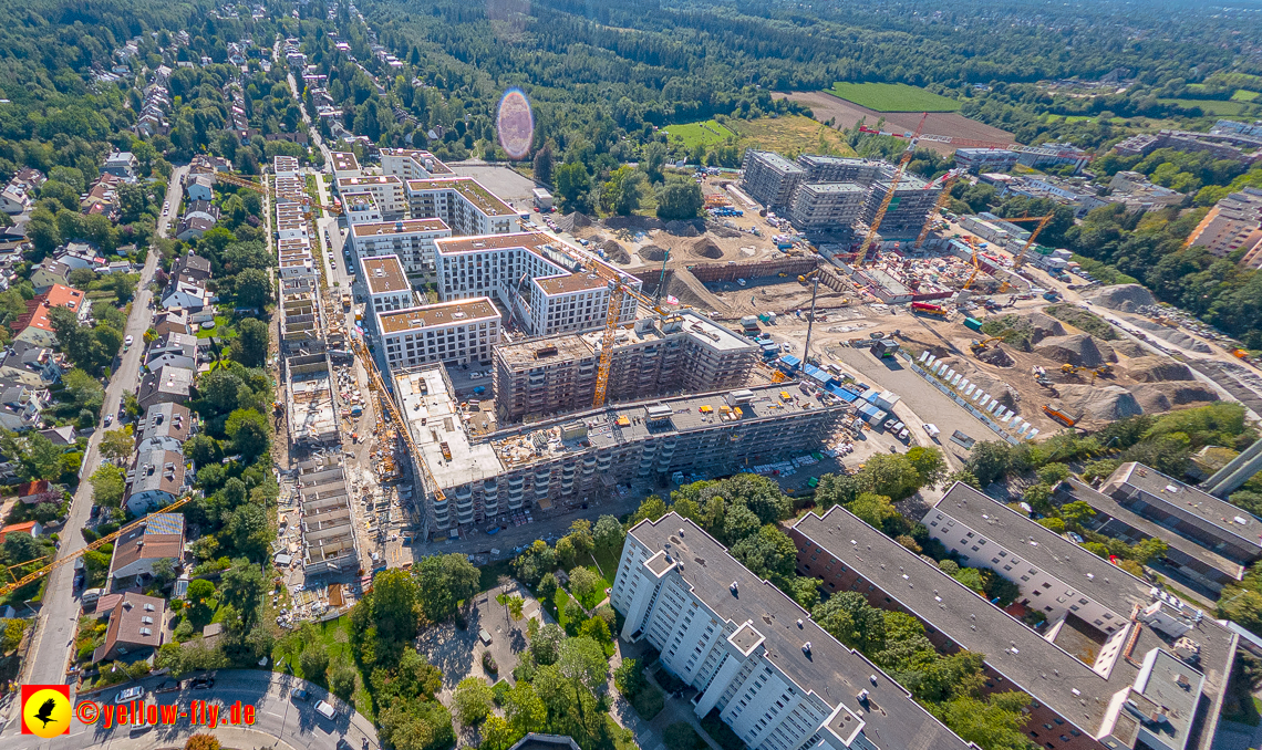 02.09.2023 - eine neue Baugrube auf dem Alexisquartier in Neuperlach